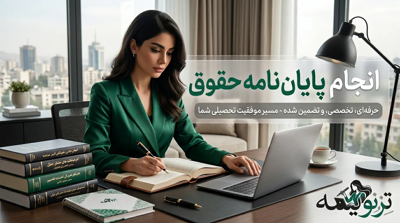 مشاوره تخصصی انجام پایان نامه حقوق در همه گرایش‌ها - تزنویسه