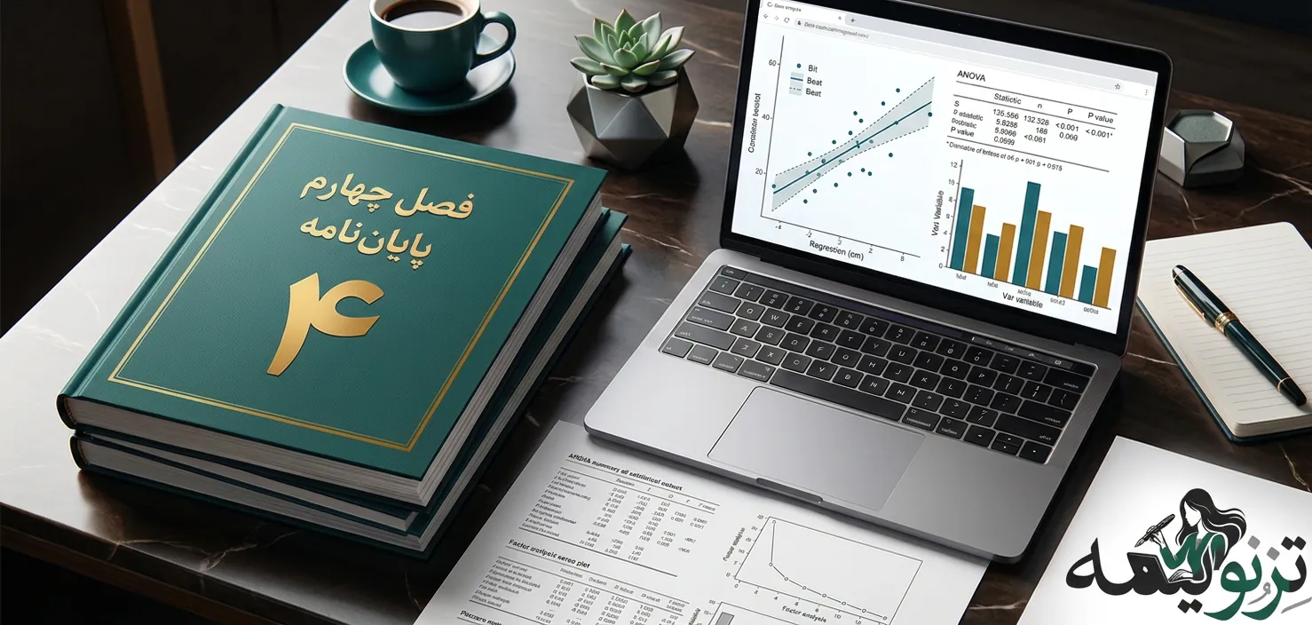 انجام فصل چهارم پایان‌نامه (تجزیه‌وتحلیل داده)