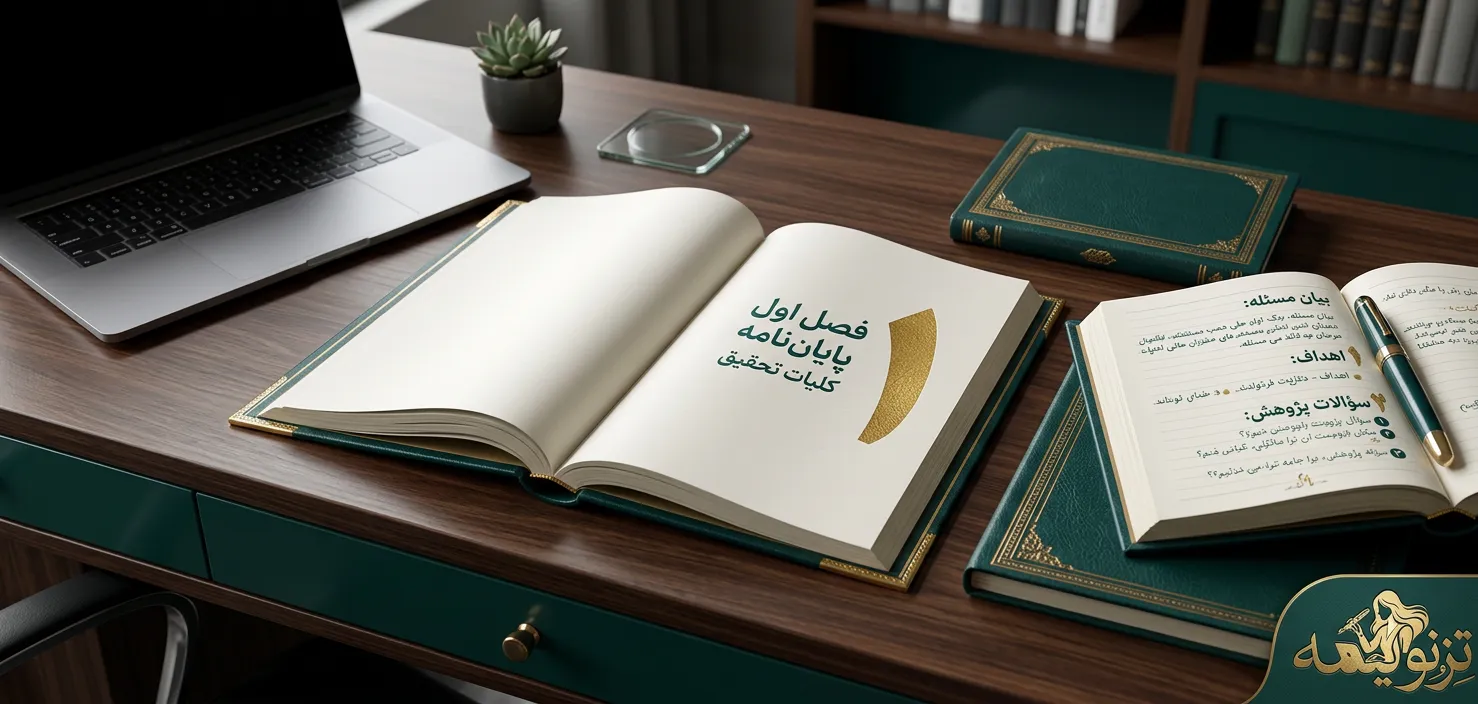 انجام فصل اول پایان نامه (کلیات تحقیق) در تزنویسه