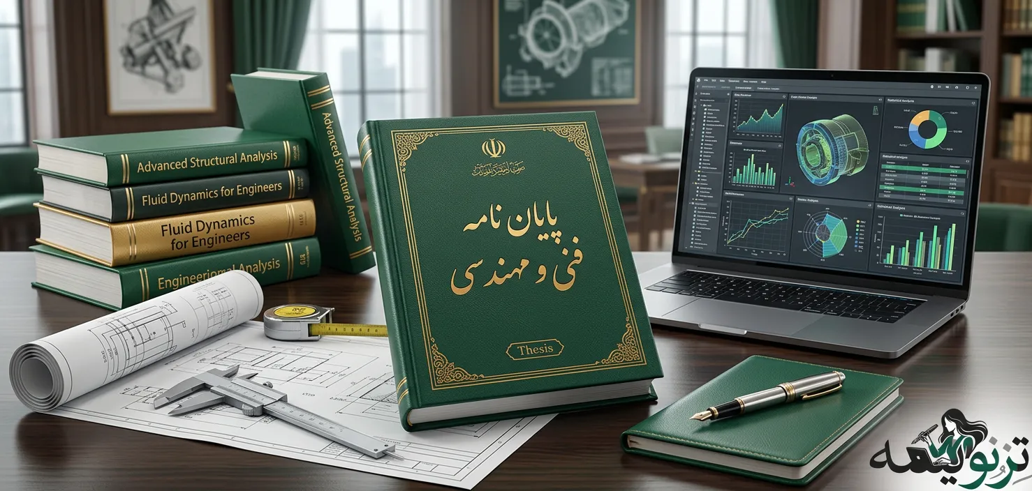 انجام پایان نامه فنی و مهندسی در تزنویسه